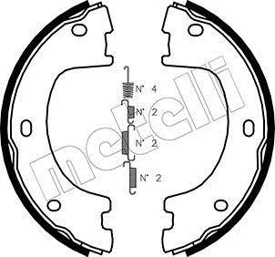 Колодки ручника MB Sprinter (W906) 509-519CDI OM642/OM651 06- 18/VW Crafter 2.0 TDI 11-16 (174x42) Metelli 53-0249K