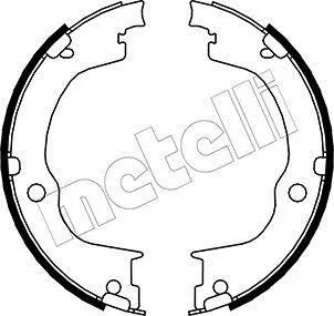 Колодки ручника Opel Antara/Chevrolet Captiva 06- (180x26) Metelli 53-0317 (фото 1)