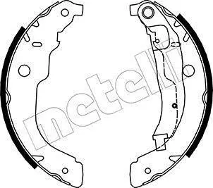 Колодки гальмівні (задні) Peugeot 207 06-/Citroen C3 09- (барабанні) (228.6x42) Metelli 53-0333 (фото 1)