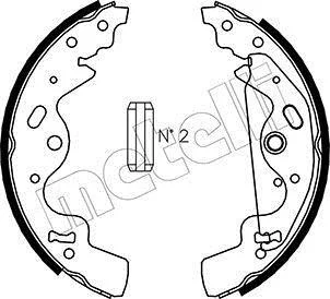 Колодки ручника Land Rover Freelander 1.8/2.0/2.5 98-06 (254x45) Metelli 53-0370