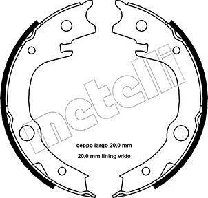 Колодки ручника Toyota Avensis 03-08/Corolla 00-07/Yaris 99- (173x32) Metelli 53-0443