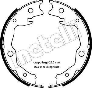 Колодки ручника Nissan X-Trail 07-/Qashqai 07-/Toyota Rav 4 III 05- (172x32) Metelli 53-0450 (фото 1)