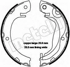 Колодки ручника Toyota Corolla 01-09/Verso 09-18 (180x32) Metelli 53-0453 (фото 1)