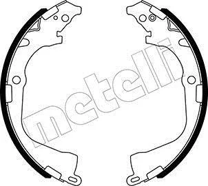 Колодки гальмівні (задні) Fiat Toro 1.3-2.4 16-/VW Amarok 2.0 TDI 10- (барабанні) (295x57) Metelli 53-0529