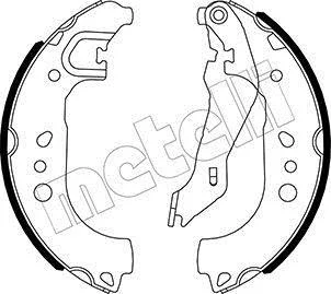 Колодки гальмівні (задні) Seat Toledo/Skoda Rapid/Roomster 1.0/1.2/1.4 TSI/1.6 TDI 06-15 (барабанні) (228.6x32) Metelli 53-0537
