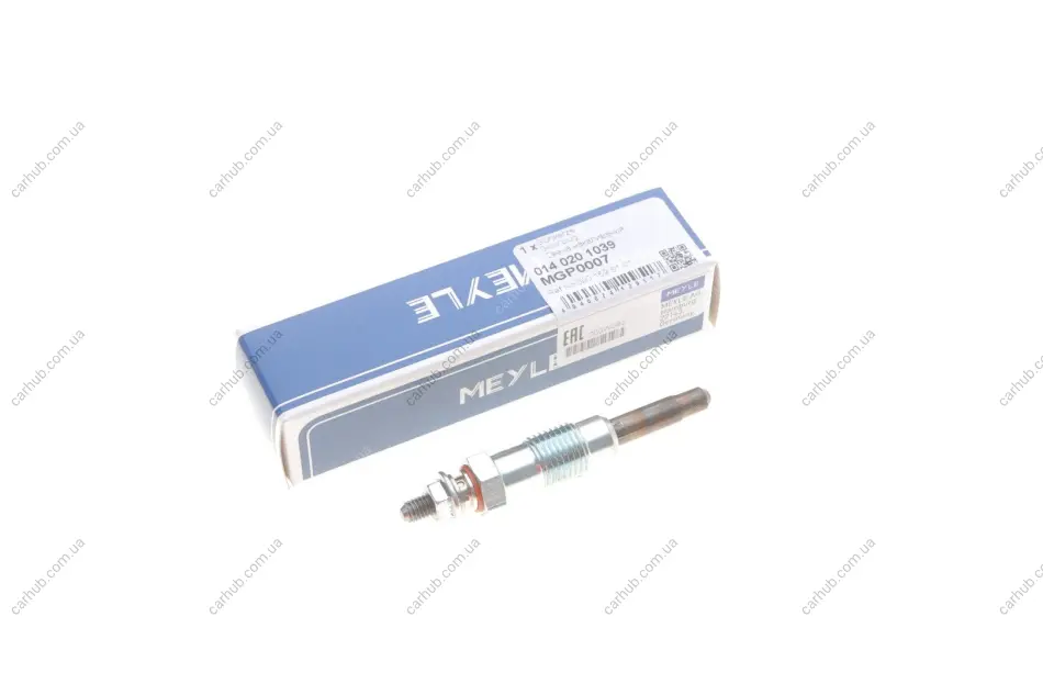 Свічка розжарювання Citroen Jumper/Fiat Scudo/Peugeot Partner 1.9/2.5 D/TD -98 MEYLE 014 020 1039 (фото 1)