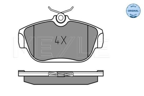 Колодки гальмівні (передні) Volvo 740/940/940 II/960/960 II/S90/V90 2.0-2.9 84-98 MEYLE 025 201 6418