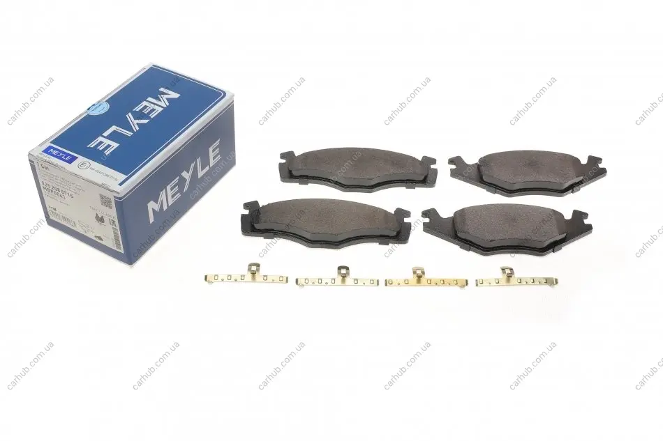 Колодки гальмівні (передні) VW Golf/Jetta 83-91 (137.9x15.3x49) MEYLE 025 208 8715 (фото 1)