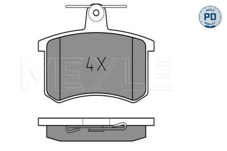 Тормозные колодки (задние) Audi A4 -00/A6 -97 MEYLE 025 211 4416/PD