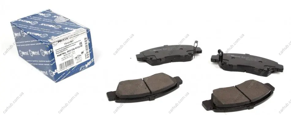 Колодки гальмівні (передні) Honda Civic 91-01 MEYLE 025 216 9715/W (фото 1)