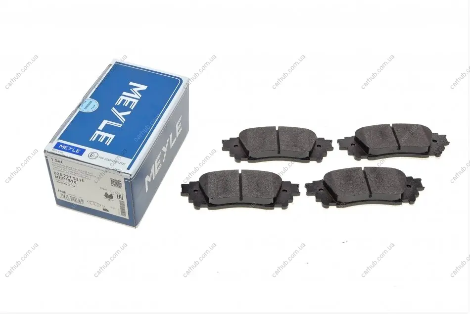 Колодки гальмівні (задні) Lexus NX 2.0/2.5 16V 14- MEYLE 025 221 5315 (фото 1)