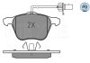 Колодки гальмівні (передні) Seat Alhambra/VW Sharan 1.8-1.9 TDI 95-10 (з датчиками) MEYLE 025 232 6920/PD (фото 1)