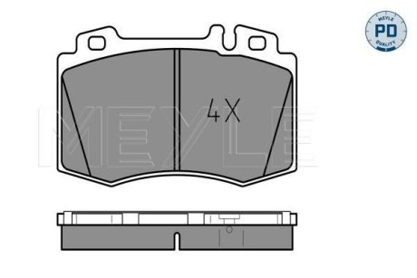 Колодки гальмівні (передні) MB S-class (W220) 98-05 MEYLE 025 232 7117/PD