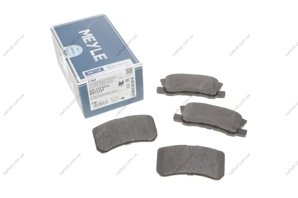 Колодки гальмівні (задні) Mitsubishi Outlander/Lancer/Pajero 00- MEYLE 025 235 8216 (фото 1)