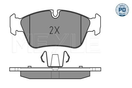 Колодки гальмівні (передні) BMW 3 (E90) 1.6-2.0 i 04-11 MEYLE 025 239 3517/PD