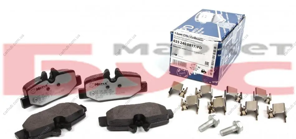 Колодки гальмівні (задні) MB Vito (W639) 03- (Platinum) MEYLE 025 240 0817/PD (фото 1)