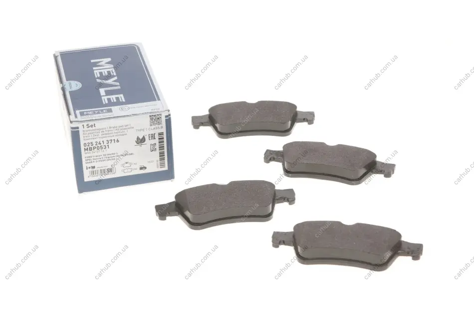Колодки гальмівні (задні) Ford Connect 02- MEYLE 025 241 3716 (фото 1)