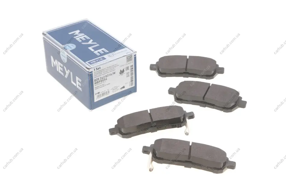 Колодки гальмівні (передні) Ford Fiesta 08- MEYLE 025 242 8316/W (фото 1)