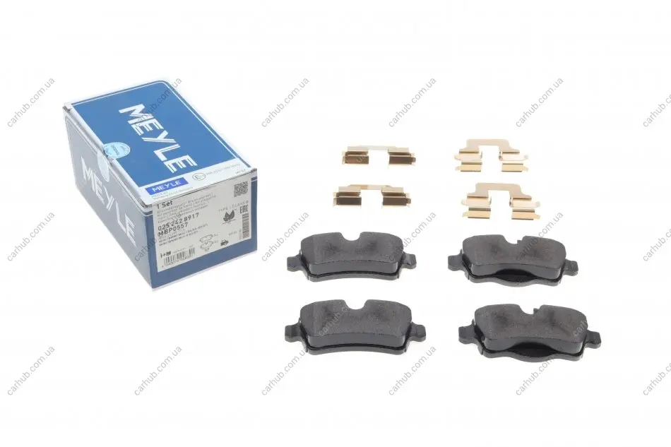 Колодки гальмівні (задні) Mini (R50/R53/R56)/Roadster (R59)/Clubman (R55) 06-06 MEYLE 025 242 8917 (фото 1)
