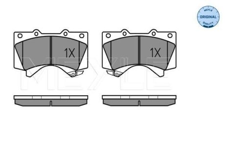 Колодки гальмівні (передні) Toyota Land Cruiser 200 08- (Advics) MEYLE 025 243 8618/W