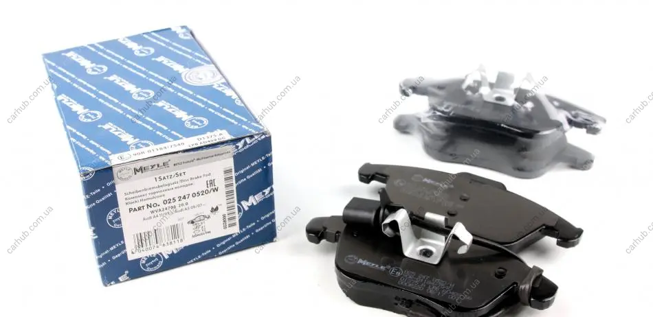 Колодки гальмівні (передні) Audi A4/A5 07- MEYLE 025 247 0520/W (фото 1)