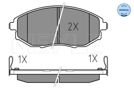 Тормозные колодки (передние) Chevrolet Epica 2.0-2.5D 05- MEYLE 025 248 6417/W