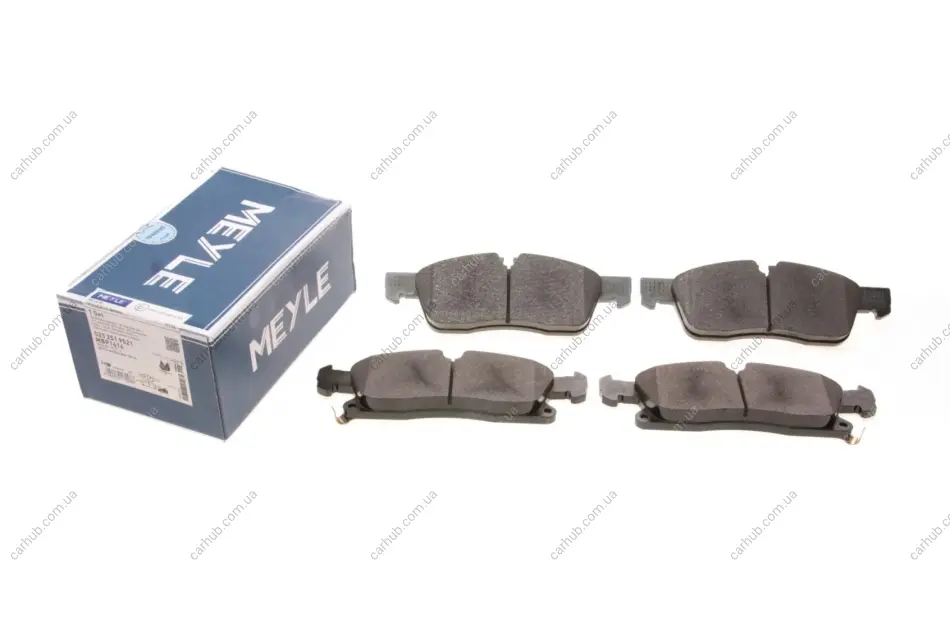 Колодки гальмівні (передні) Jeep Grand Cherokee IV 3.0-6.4 10- (194.6x64.1x19.2) MEYLE 025 251 9021 (фото 1)