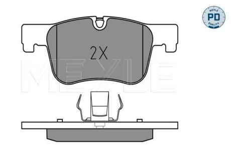 Колодки гальмівні (передні) BMW 1 (F20)/3 (F30)/4 (F32) 10- (PREMIUM) MEYLE 025 255 0618/PD