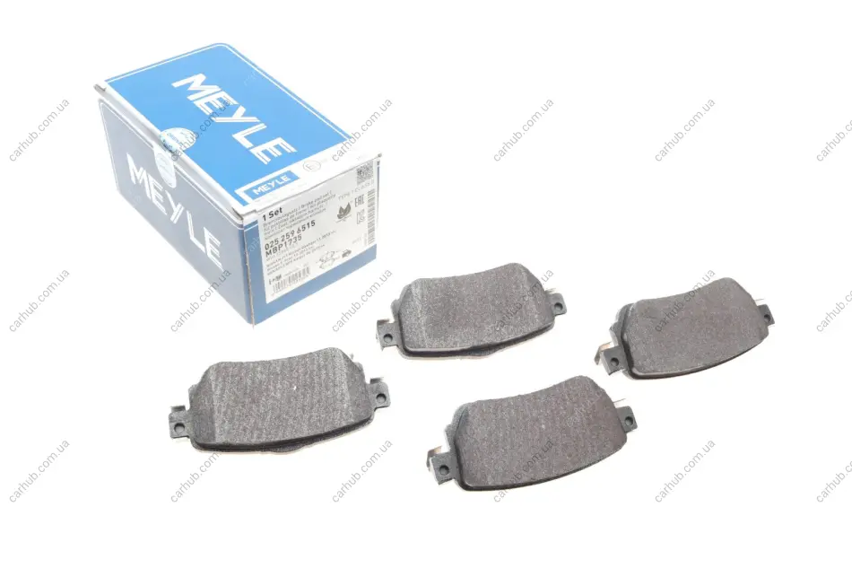Колодки гальмівні (задні) Nissan Qashqai/ X-trail/ Renault Kadjar/ Koleos 13- (TRW) MEYLE 025 259 6515 (фото 1)