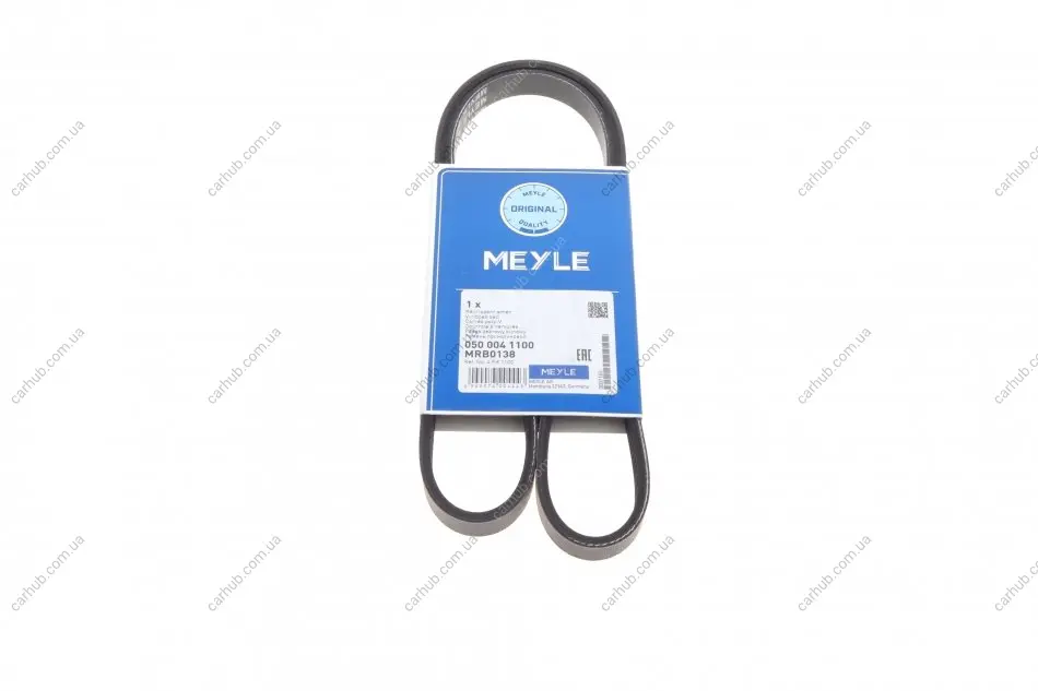Ремінь генератора Fiat/Lancia/Nissan/Subaru (4PK1100) MEYLE 050 004 1100 (фото 1)