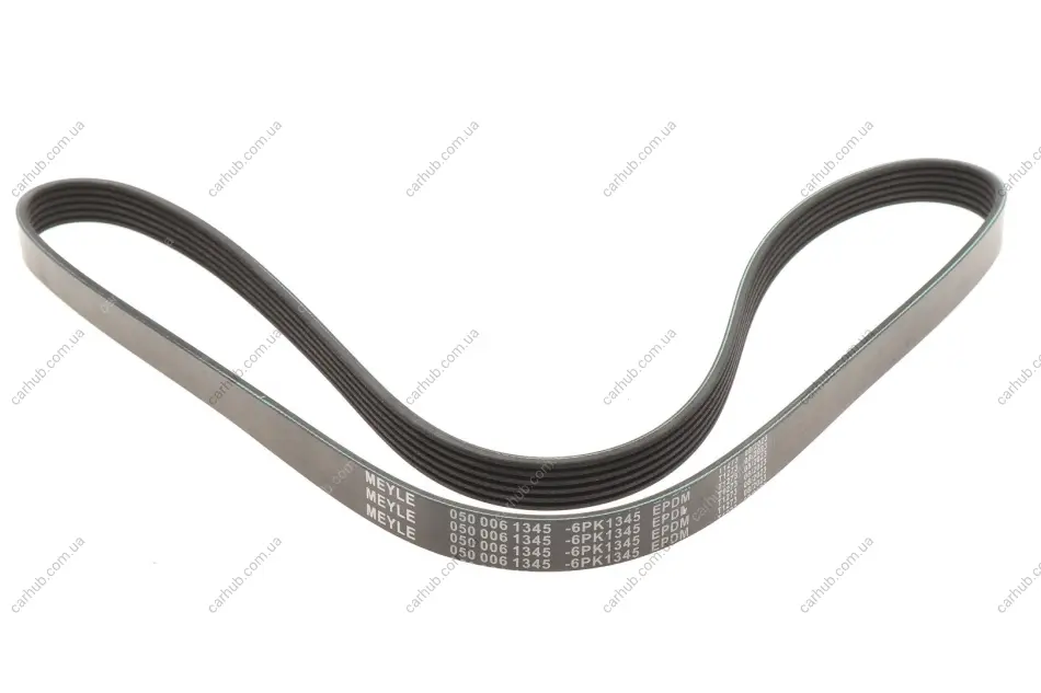 Ремінь генератора VW T4 2.4D (6PK1345) MEYLE 050 006 1345 (фото 1)
