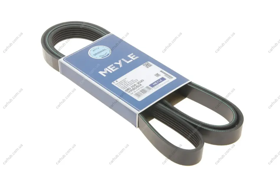 Ремінь генератора MB Vito OM601/602 (AC)/ M111 (PS) (6PK2020) MEYLE 050 006 2020 (фото 1)