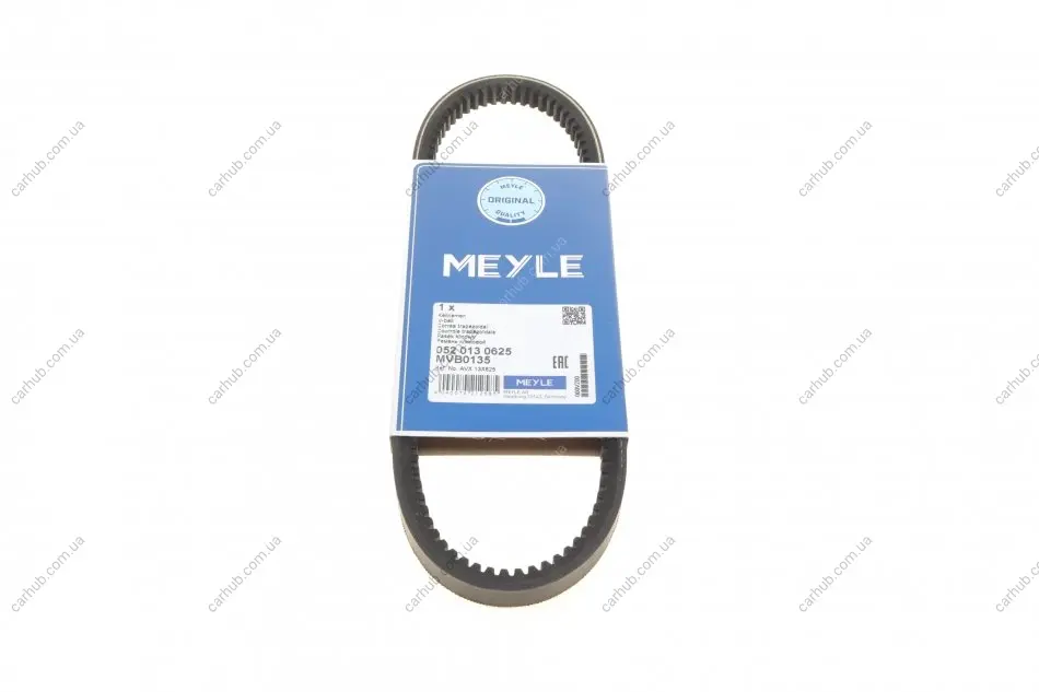 Ремінь генератора Mitsubishi Colt/Galant/Lancer 1.3-1.8 84-92 (13x625) MEYLE 052 013 0625 (фото 1)