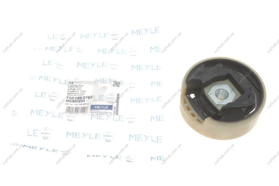 Подушка двигуна (верхня) Audi A3/Skoda Octavia/SuperB/VW Caddy/Golf/Passat 03- (з різьбою) (OE) MEYLE 100 199 0162 (фото 1)