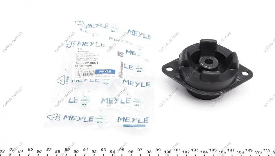 Подушка КПП Audi 100/200/80/90/VW Passat 1.6D-2.8 80-00 MEYLE 100 399 0001 (фото 1)