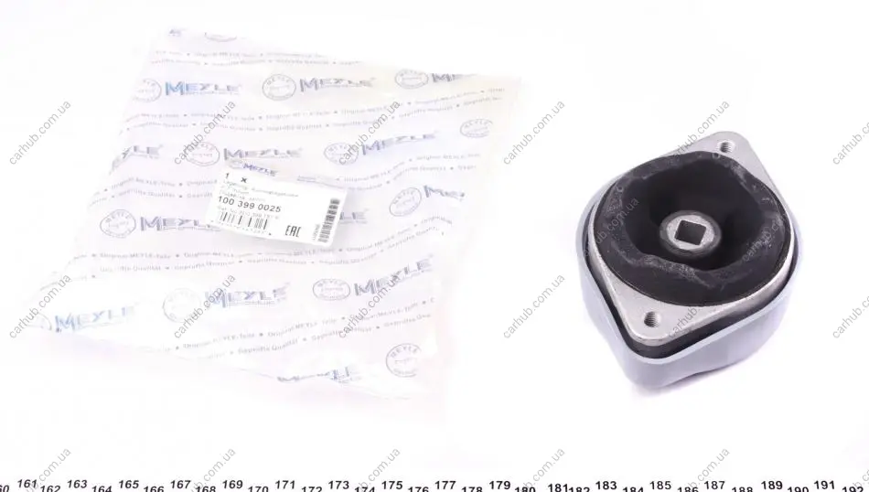 Подушка коробки передач передн лів/прав (акпп) AUDI A4 B5, A4 B6, A4 B7, A6 C5 SKODA SUPERB I VW PASSAT B5, PASSAT B5.5 1.8-3.0 01.95-03.08 MEYLE 100 399 0025 (фото 1)