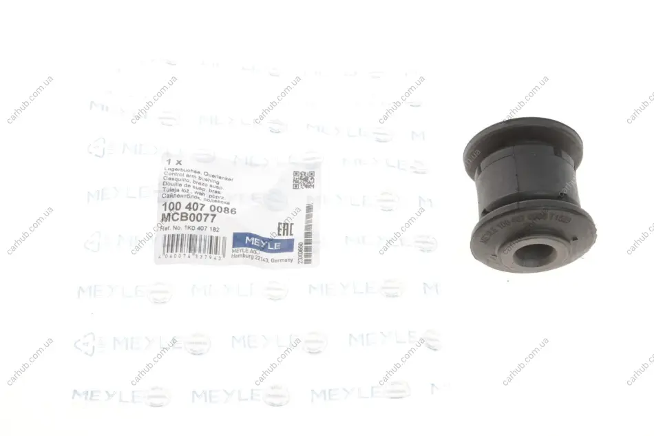 Сайлентблок важеля (переднього/знизу/спереду) Audi A3/Q3/Skoda Octavia/SuperB/VW Caddy/Passat 03- MEYLE 100 407 0086 (фото 1)