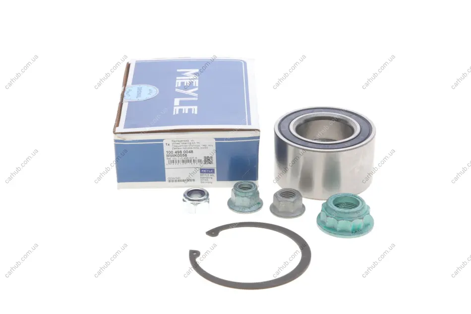 Підшипник маточини (передньої) Skoda Octavia 96-10/VW Caddy II/III 95- (40x74x40) (К-кт) MEYLE 100 498 0048 (фото 1)