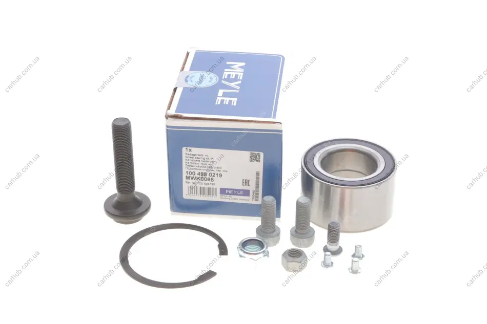 Підшипник маточини (передньої/задньої) VW T4 90-03 (45x80x45) (к-кт) MEYLE 100 498 0219 (фото 1)