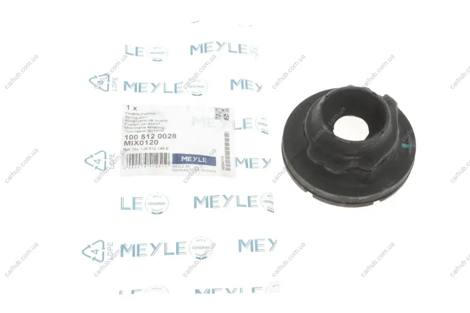 Проставка пружини (задньої/верхня) VW Golf IV 97-06 MEYLE 100 512 0028 (фото 1)