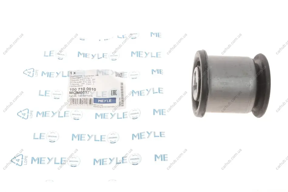 Сайлентблок важеля (заднього/ззовні) VW T5 03- MEYLE 100 710 0010 (фото 1)