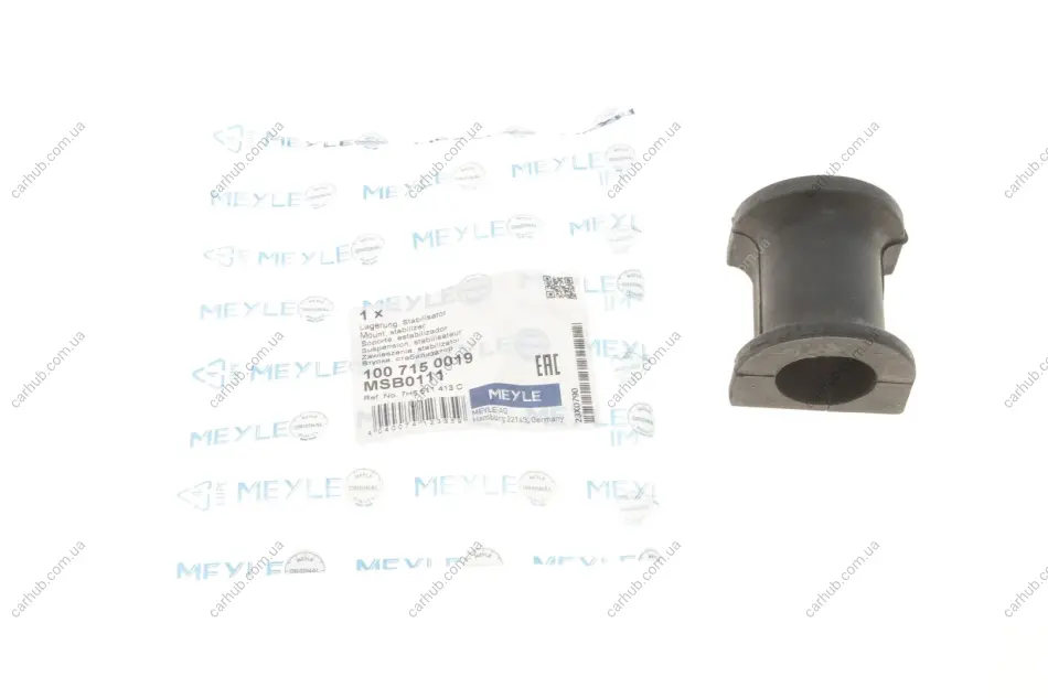 Втулка стабілізатора (заднього/внутрішнього) VW T5 03- (d=27mm) MEYLE 100 715 0019 (фото 1)