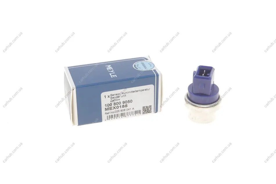 Датчик температури охолоджуючої рідини VW Caddy I/II/T4 1.4-2.5 85-04 (2 конт.) (синій) MEYLE 100 800 9050 (фото 1)