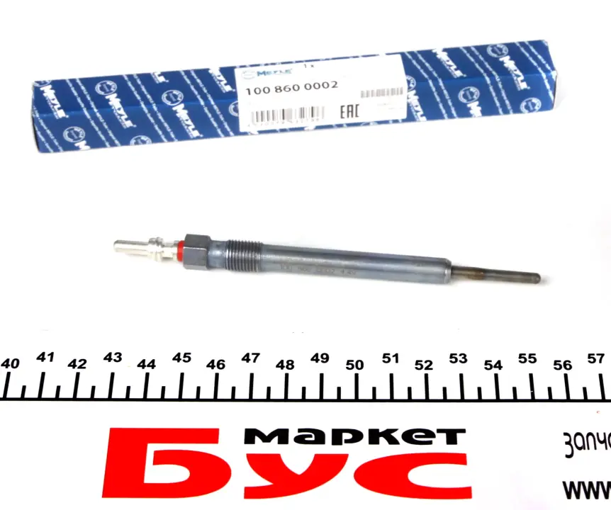 Свічка розжарювання VW T5/Caddy 1.6-2.0 TDI 10- (4.4V) MEYLE 100 860 0002 (фото 1)