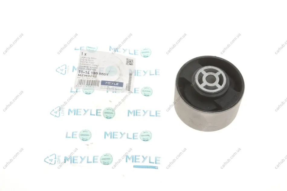 Сайлентблок подушки двигуна (зад.) Fiat Scudo/Citroen Jumpy 07-/Citroen Berlingo 08- MEYLE 11-14 180 0001 (фото 1)