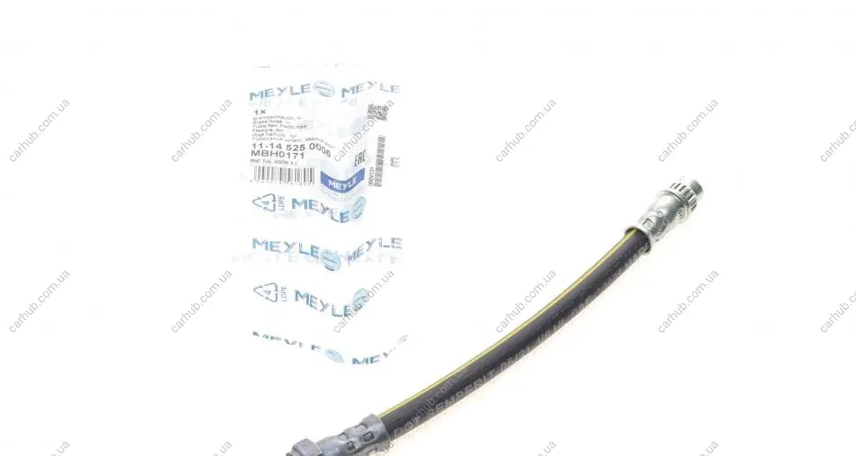 Шланг гальмівний (задній) Citroen C2/C3/C4/Peugeot 1007/307/308 1.1-2.0D 00- (L=190mm) MEYLE 11-14 525 0006 (фото 1)