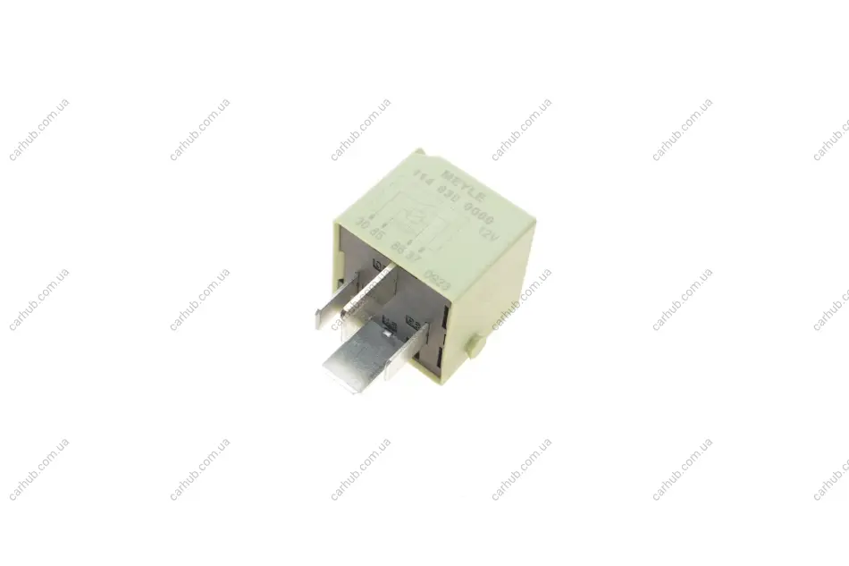 Реле (12V, 70A) AUDI 100 C4, A1, A3, A4 ALLROAD B8, A4 B8, A5, A6 ALLROAD C6, A6 ALLROAD C7, A6 C6, A6 C7, A7, A8 D3, A8 D4, Q3, Q5, Q7, R8, TT SEAT ALHAMBRA, ALTEA, ALTEA XL, EXEO, EXEO ST 12.90- MEYLE 114 830 0000 (фото 1)