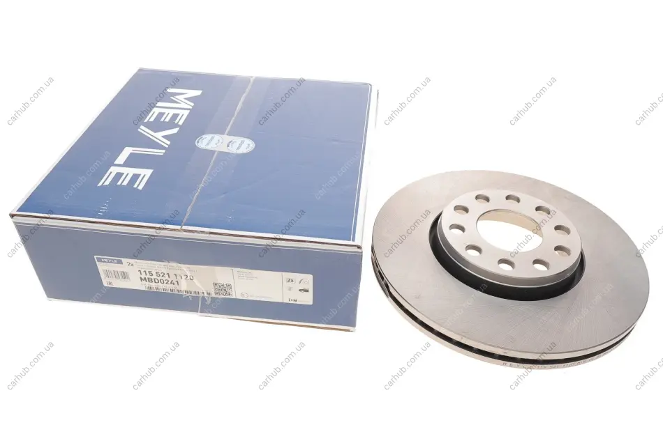 Диск гальмівний (передній) Audi 100/A4/A6/Skoda SuperB I/VW Passat (288x25) 1.6-3.0 90-13 MEYLE 115 521 1120 (фото 1)