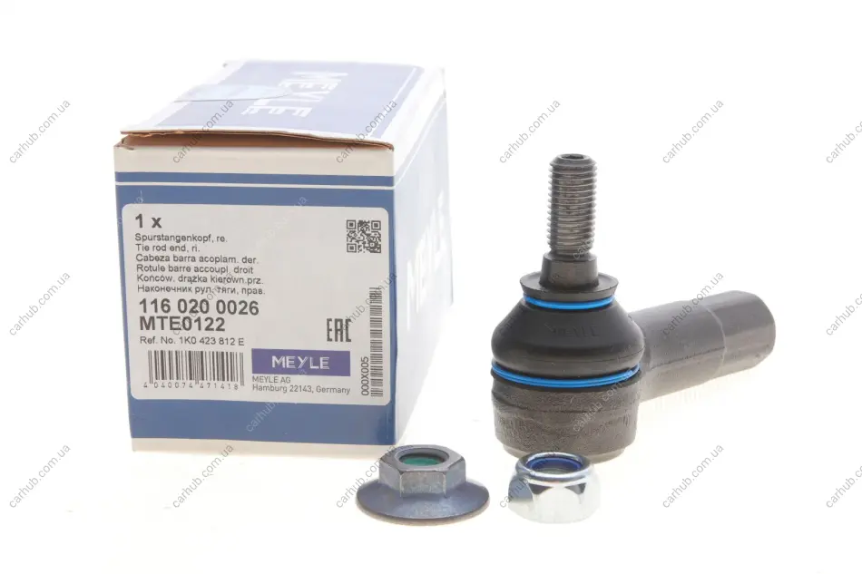 Наконечник тяги рульової (R) VW Caddy 04- MEYLE 116 020 0026 (фото 1)
