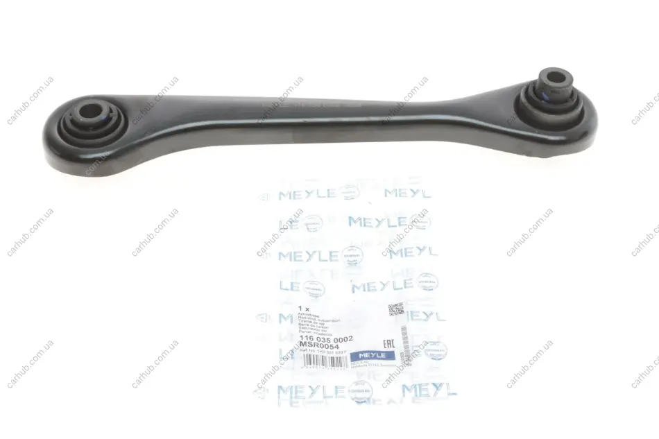 Важіль підвіски (задній/знизу) (L) Audi A3/Q3/Skoda Octavia II/SuperB/VW Golf V/VI/Passat/Touran 03- MEYLE 116 035 0002 (фото 1)